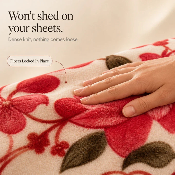 Hearthloom – Plush Double-Layer Raschel Throw Blanket