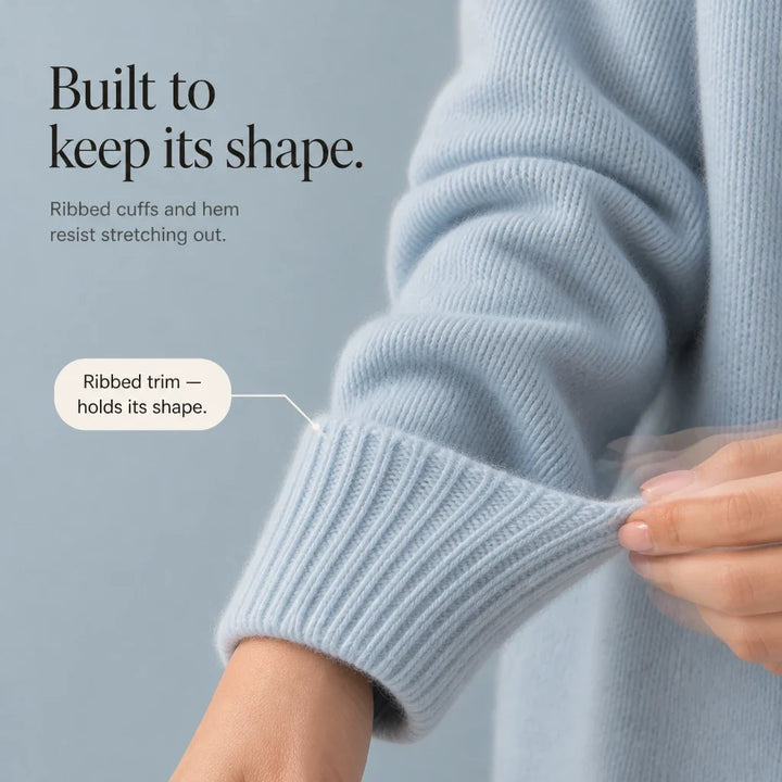 Vellora – Long-Sleeve Knit Turtleneck Mini Dress