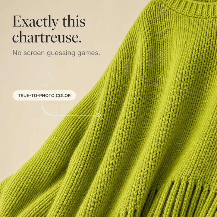 Limehaven – Textured Fringe Batwing Knit Poncho