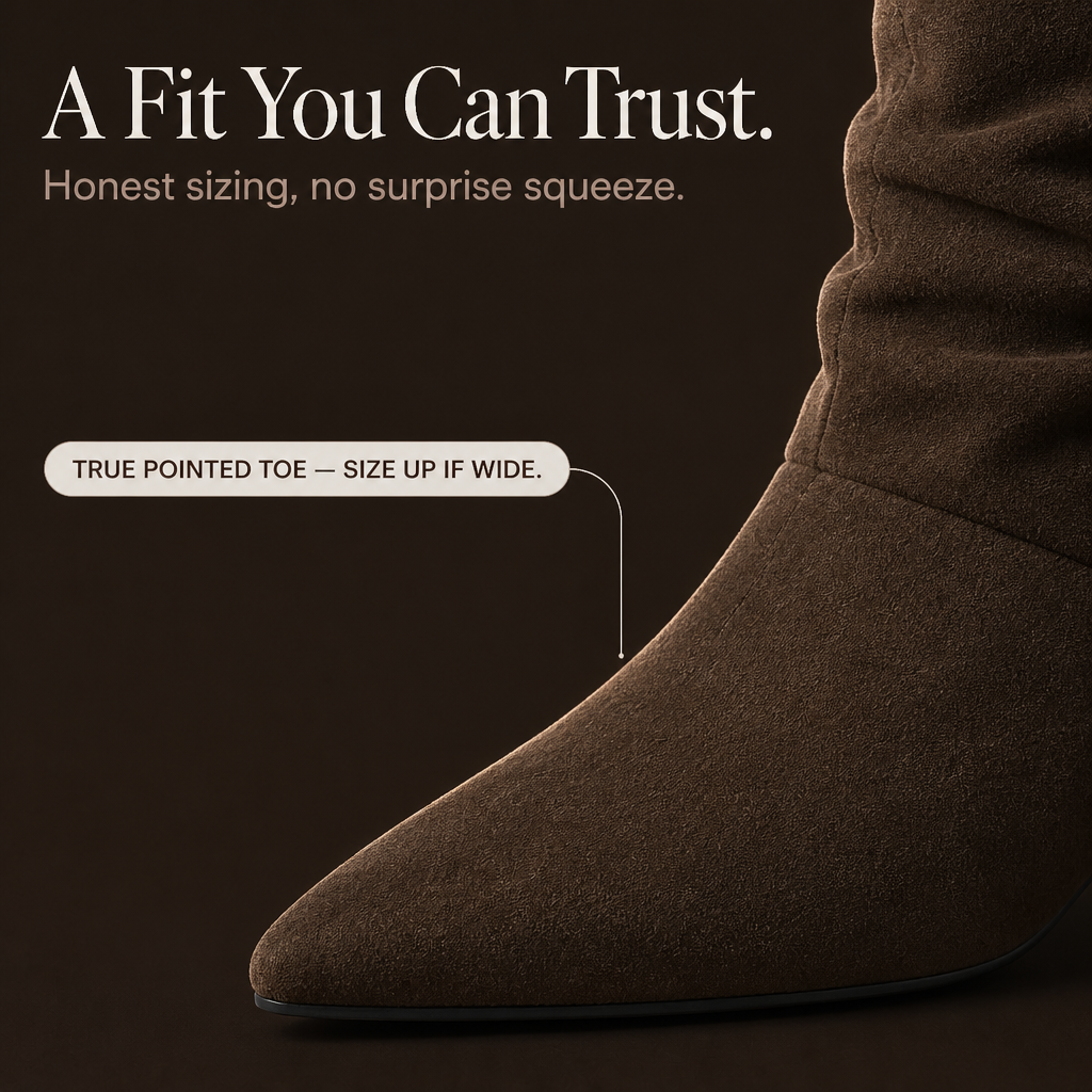 Suedeva – Slouchy Suede Pointed-Toe Ankle Boots