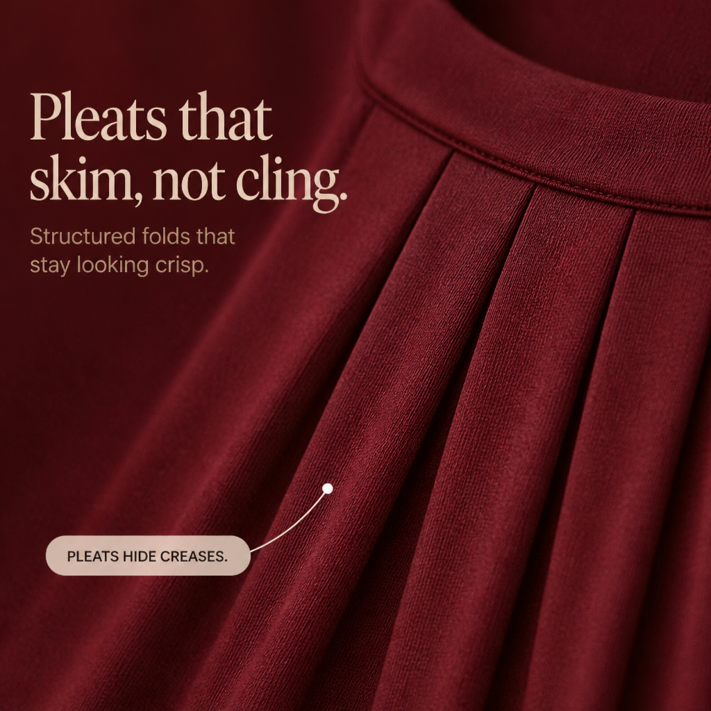 Linora – The Stretch Tunic That Skims, Never Clings