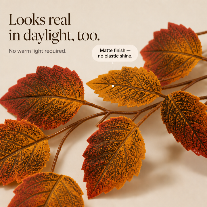 Hearthlume – Foliage Garland With Bendable Stems (no light)