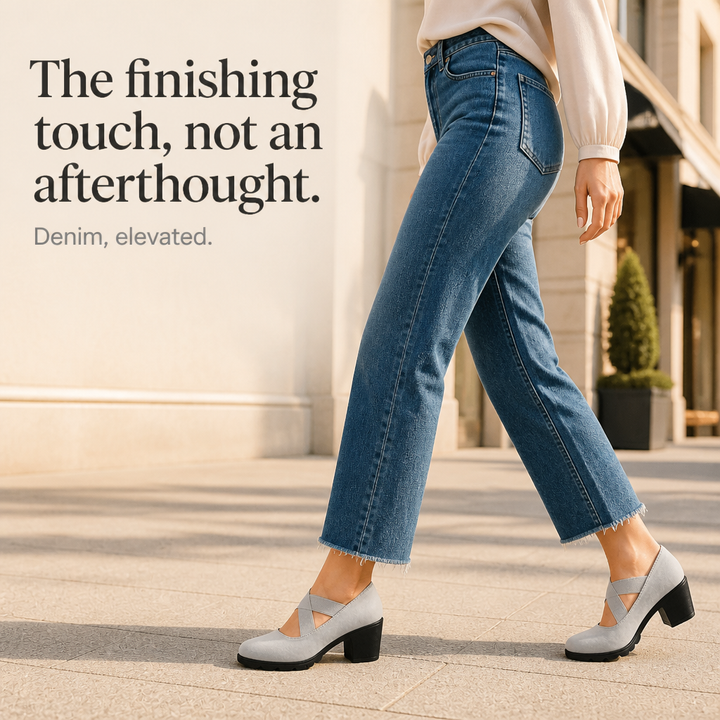Flexara – Elastic Crisscross Platform Mary Jane Heels