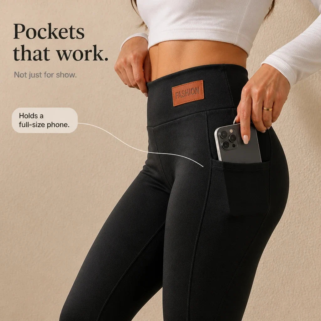Veluna – High-Waisted Pocket Leggings