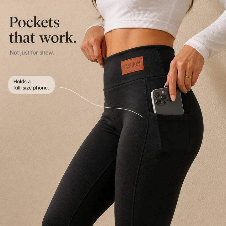 Veluna – High-Waisted Pocket Leggings