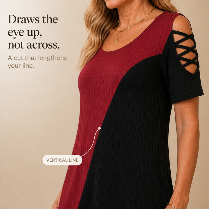 Wearbella – Color-Block Midi Dress That Moves With You