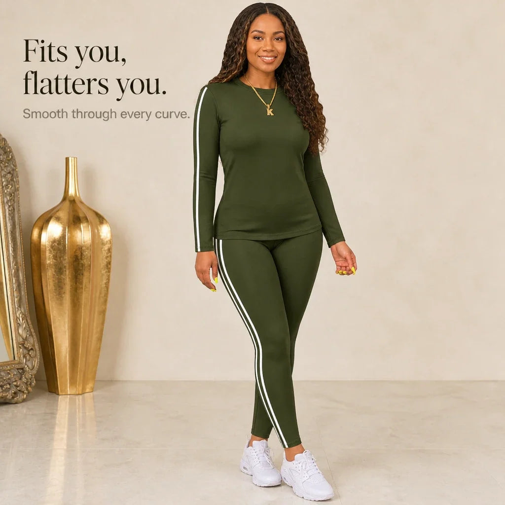 Wearbella – Long Sleeve Two-Piece Tracksuit Set