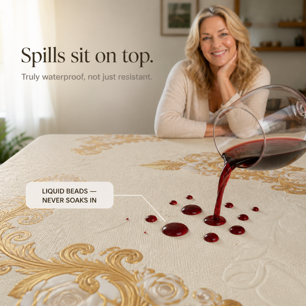 Everlace – Waterproof Rose Gold Tablecloth