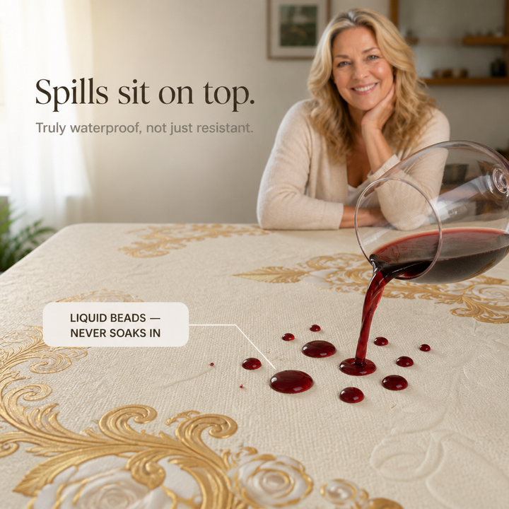 Everlace – Waterproof Rose Gold Tablecloth