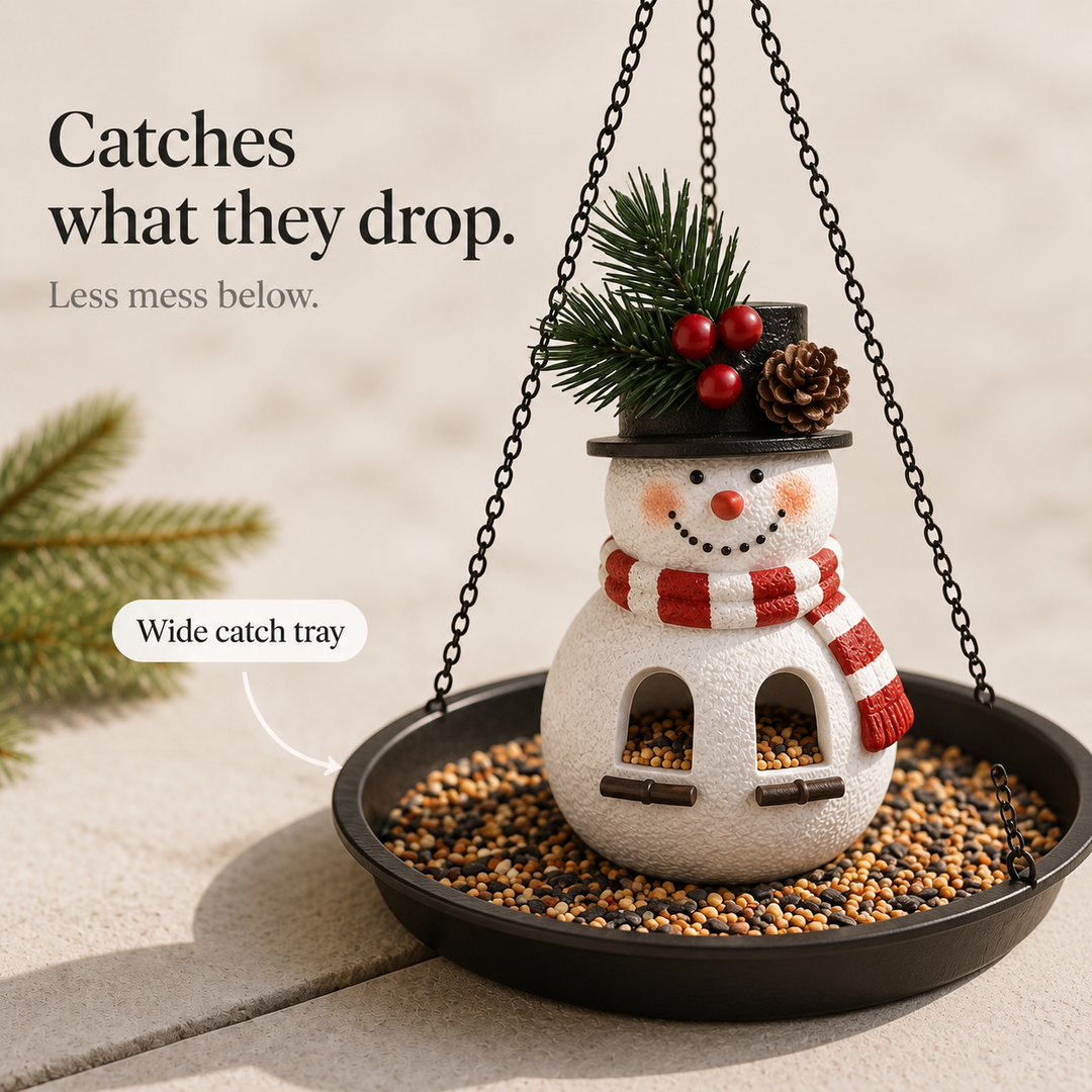 Hollywing – Scarf-Wearing Dual-Port Bird Feeder