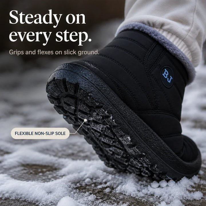 Froststep – Fleece-Lined-Look Waterproof Slip-On Winter Shoes