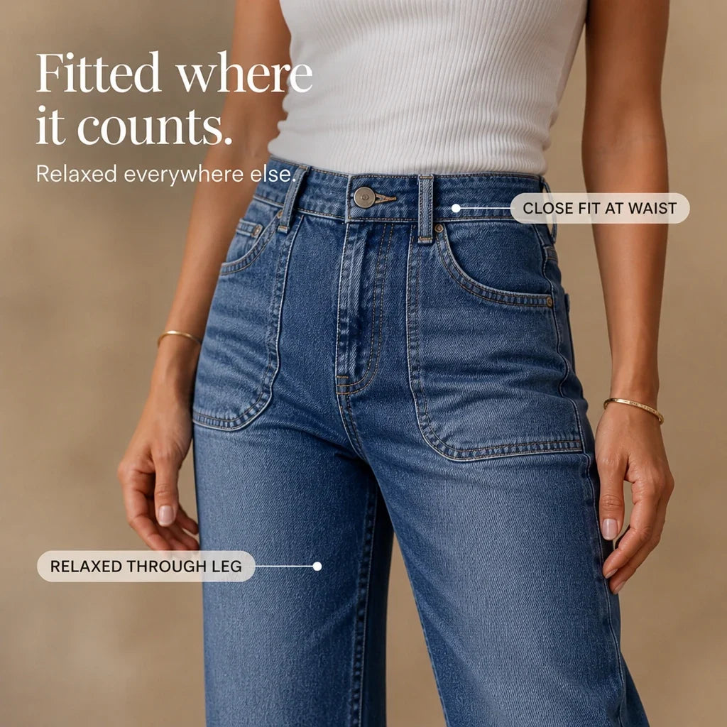 Vintara – High-Rise Vintage Straight-Leg Jeans
