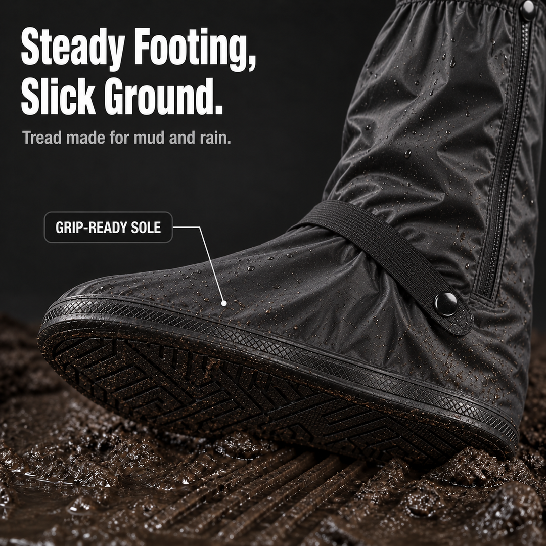 RainReady – Side-Zip Waterproof PVC Shoe Covers
