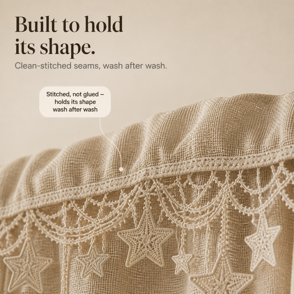 Starweave – Star Lace Arched Window Valance