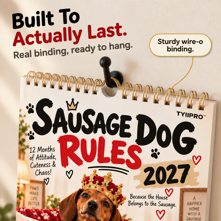 Sasstooth – Sarcastic Dachshund Wall Calendar