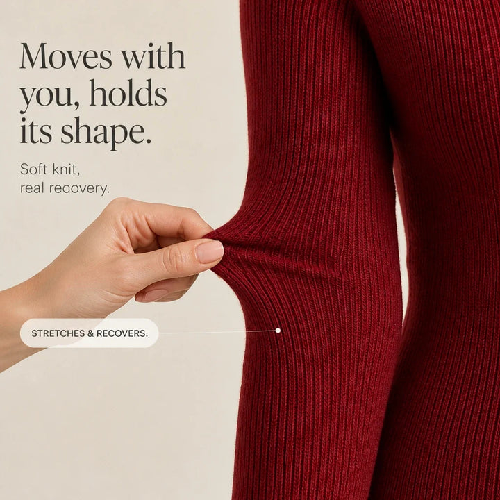 Peplina – Ribbed Asymmetrical Button-Front Peplum Sweater