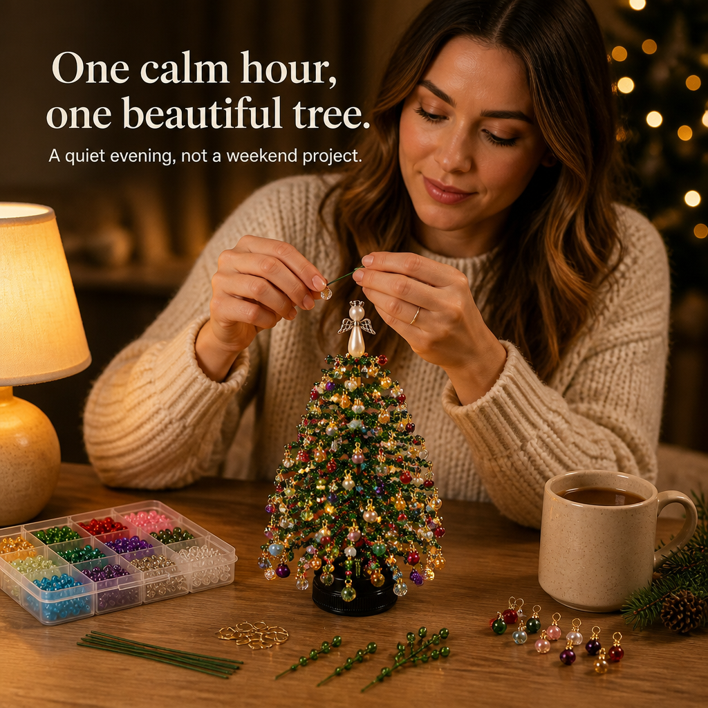 Beadhaven – Beaded Mini Christmas Tree Craft Kit