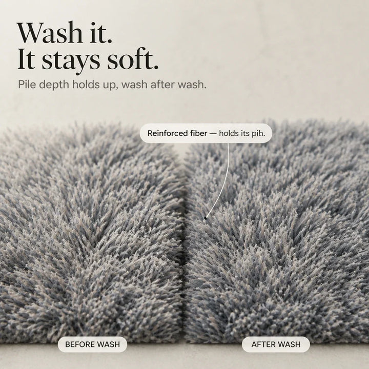 Gradia – Gradient Plush Faux-Fur Area Rug