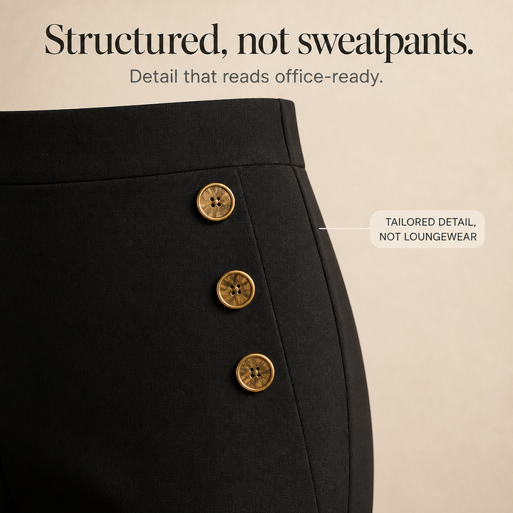 Smoothwaist – Hidden-Panel Wide-Leg Trousers