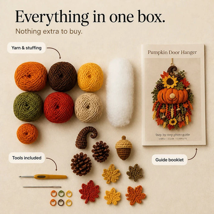 Hearth & Stitch – Layered Crochet Seasonal Door Hanger