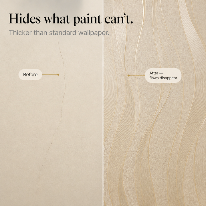 Veloura – 3D Wave Peel-And-Stick Wallpaper (2-Pack)