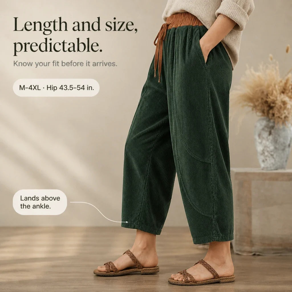 Colora – Color-Block Cropped Wide-Leg Pants