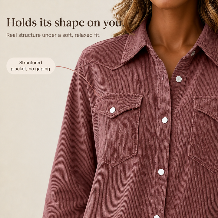 Ribwell – Ribbed Knit Button-Front Shacket