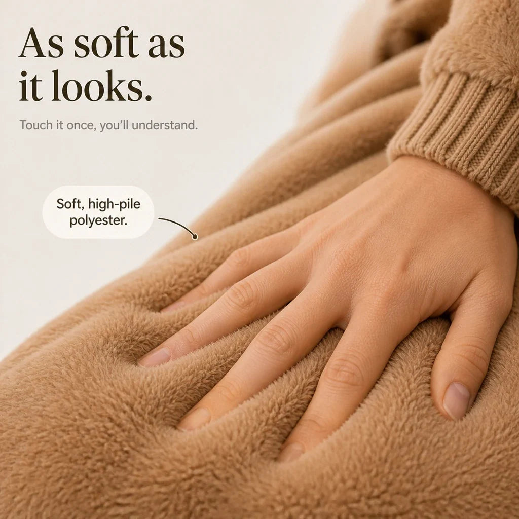 Winterella – Plush Hooded Winter Jacket