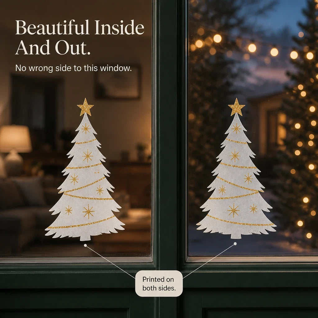 Merryvue – Double-Sided Static-Cling Christmas Window Decals