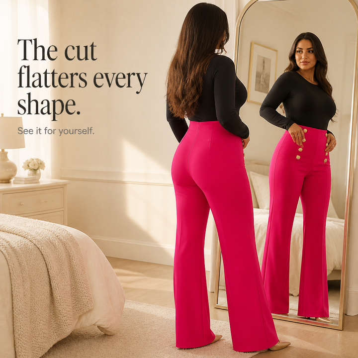 Sabelle – High-Waisted Wide-Leg Trousers