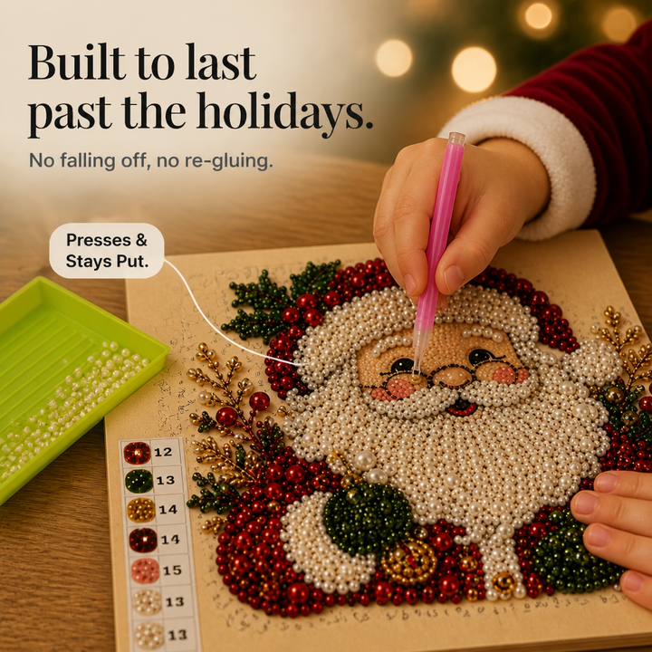 Purlbeam – Multi-Size Pearl Bead Santa Canvas Kit