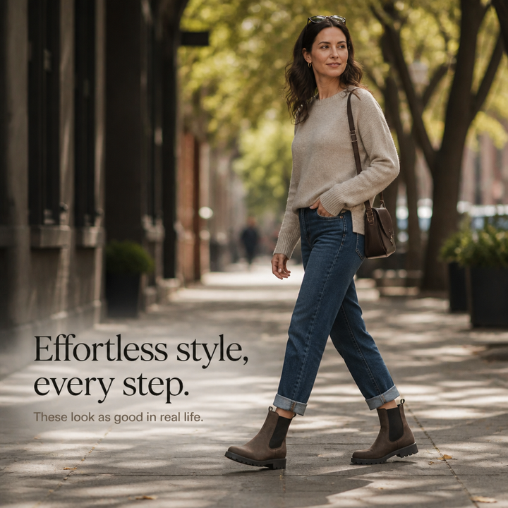 Everstride – Brown Chelsea Ankle Boots