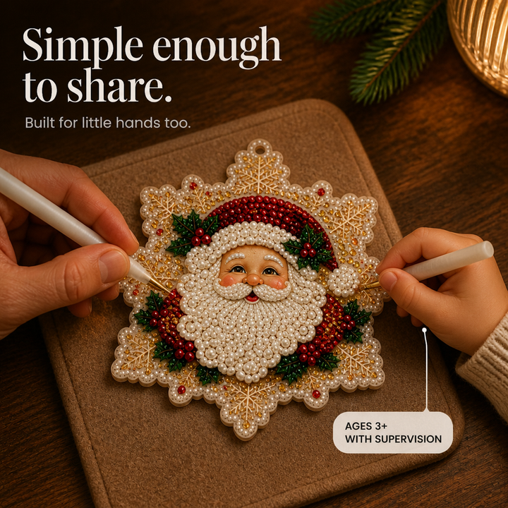 Pearlume – Pearl And Diamond Acrylic Christmas Ornament