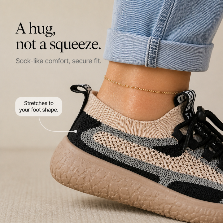 Vivelyn – Knit Upper Cushioned Sole Casual Sneakers