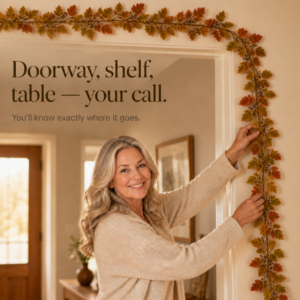 Hearthlume – Foliage Garland With Bendable Stems (no light)