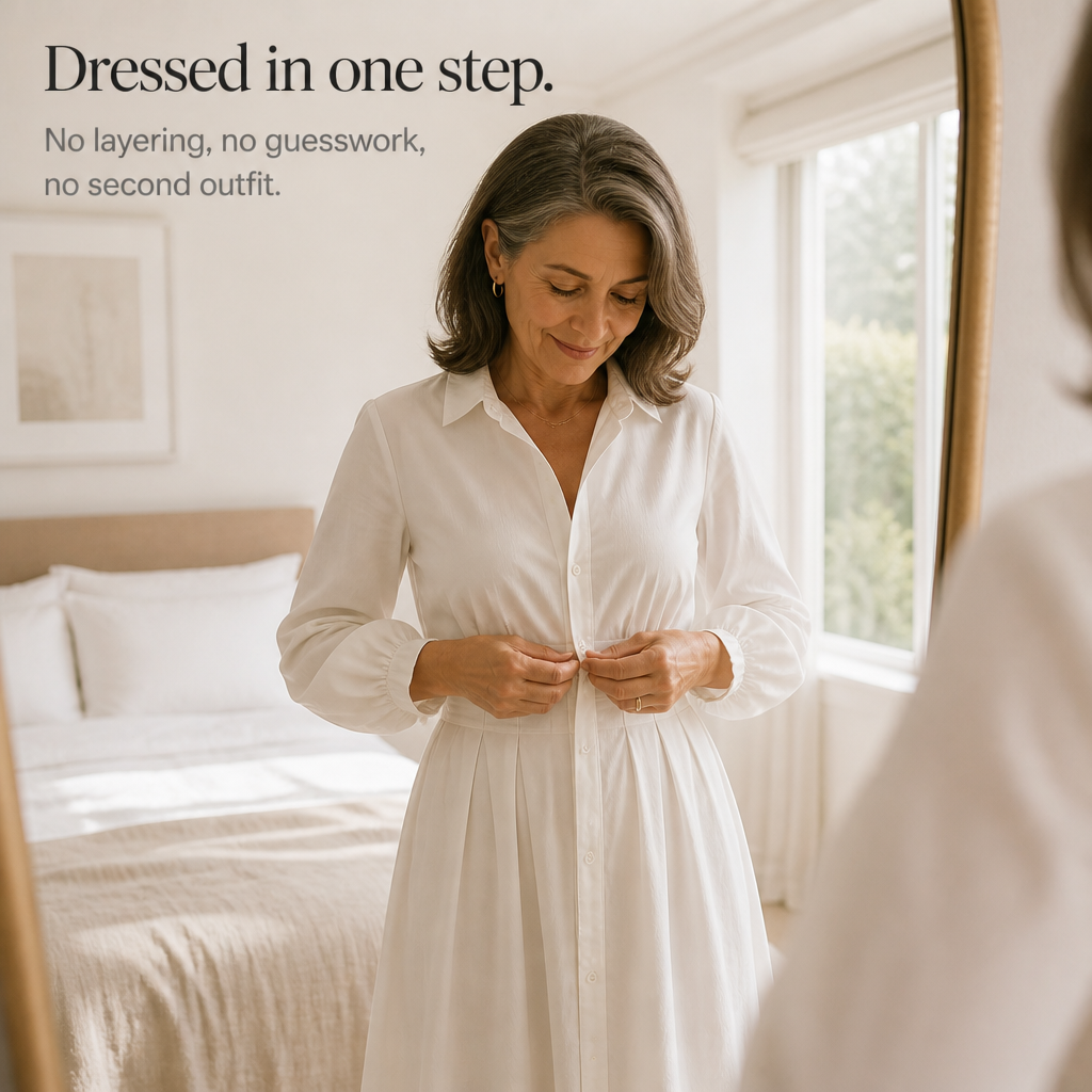 Wearbella – Pleated-Waist Belted Long-Sleeve Shirt Dress