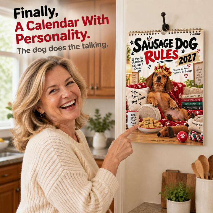 Sasstooth – Sarcastic Dachshund Wall Calendar