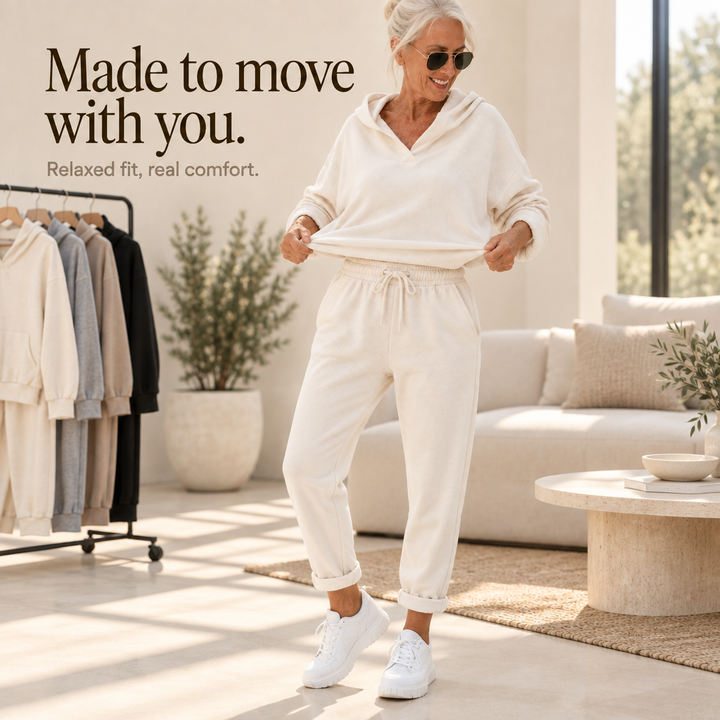 Loungetta – Hooded Sweatshirt And Lounge Pants Set
