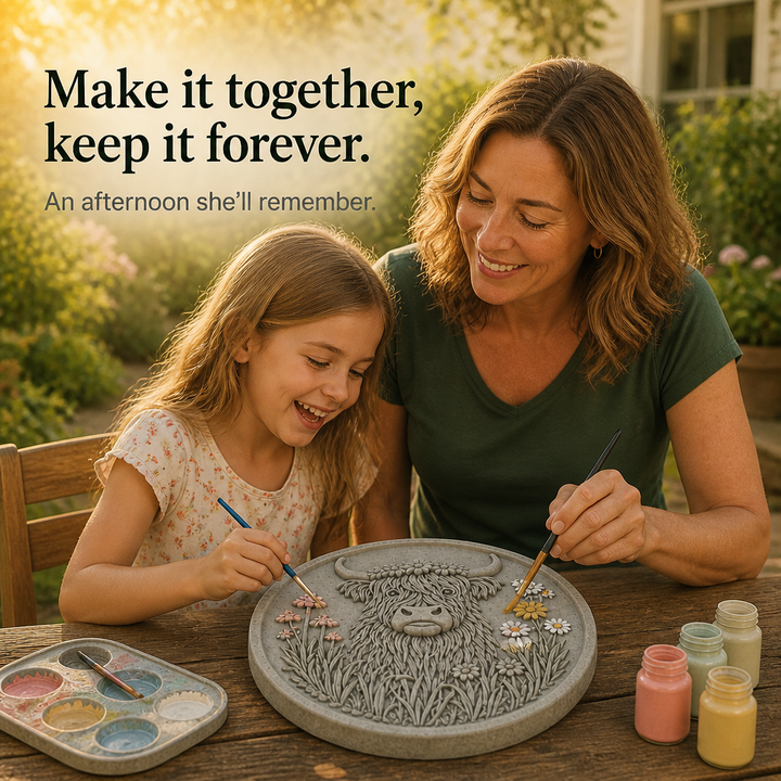 Meadowmark – Highland Cow Garden Stepping Stone Mold