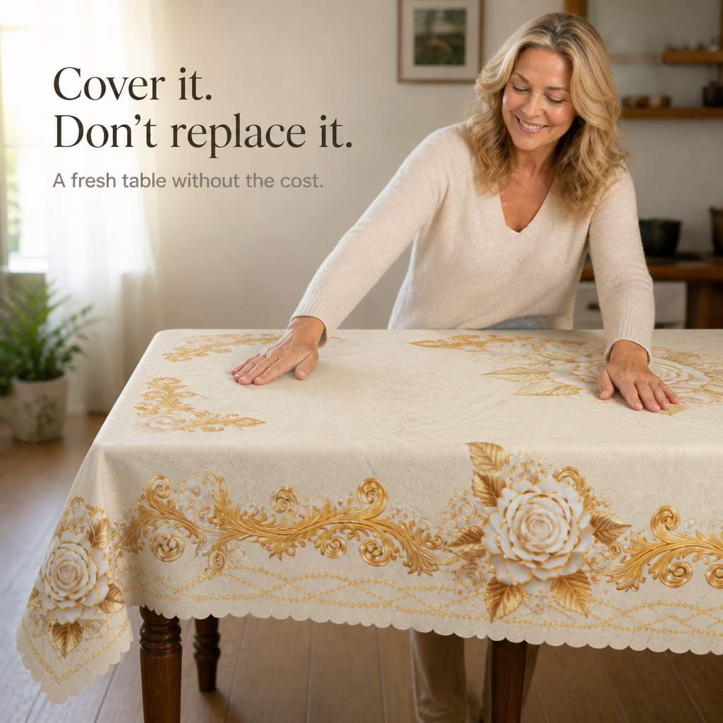 Everlace – Waterproof Rose Gold Tablecloth