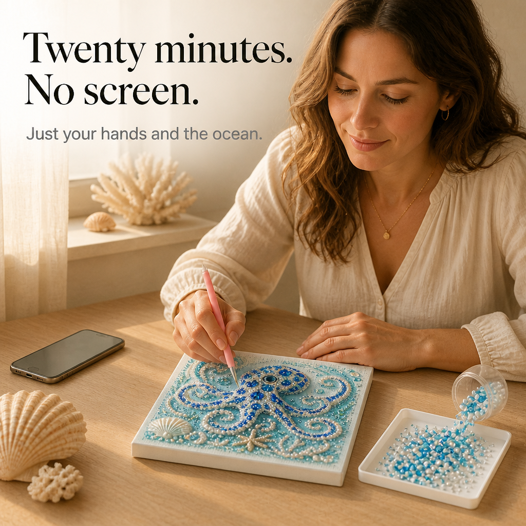 Pearlume – Jellyfish 3D Pearl Mosaic Art Kit