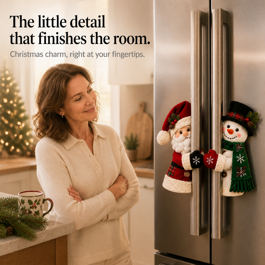 MerryKnob – Santa And Snowman Door Handle Covers