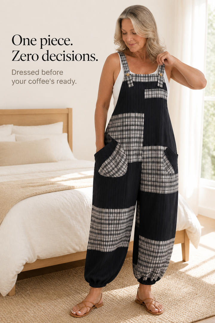 Wearbella – Patchwork Harem-Cut Camisole Jumpsuit