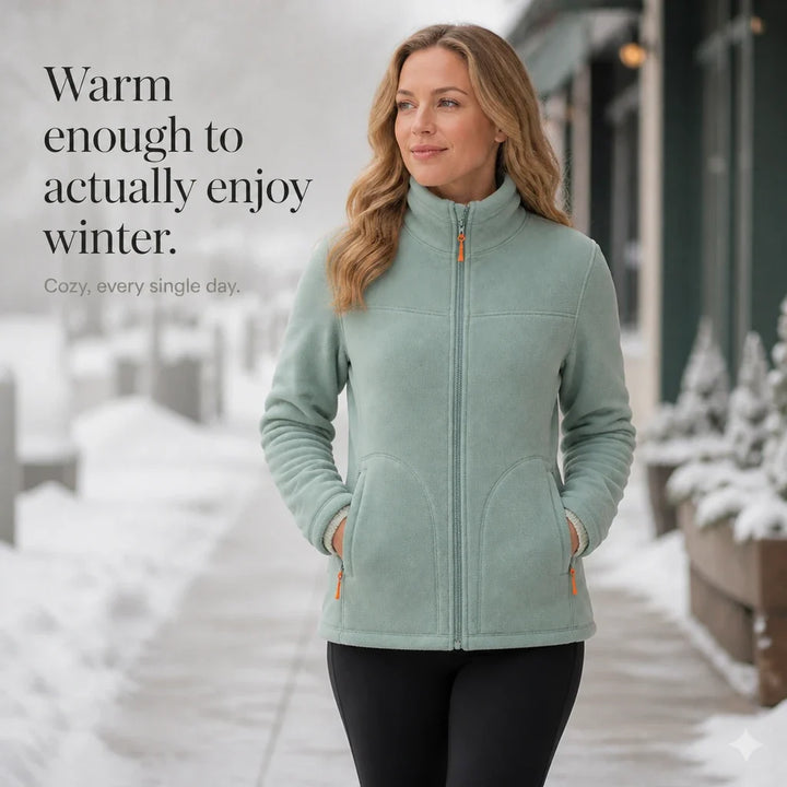 Velora – Zip-Up Fleece Winter Jacket