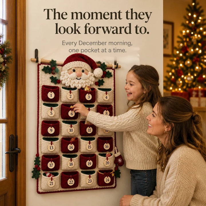 MerryStitch – Numbered Pocket Santa Crochet Advent Calendar