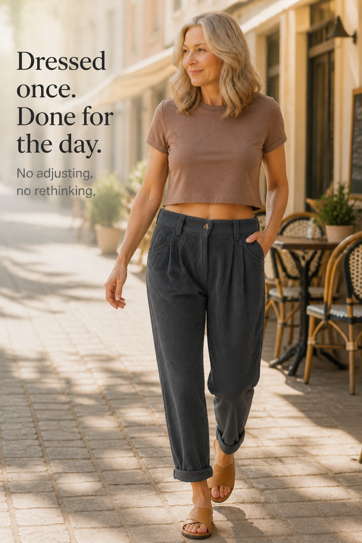 Linelle – Pleated High-Waisted Wide-Leg Trousers