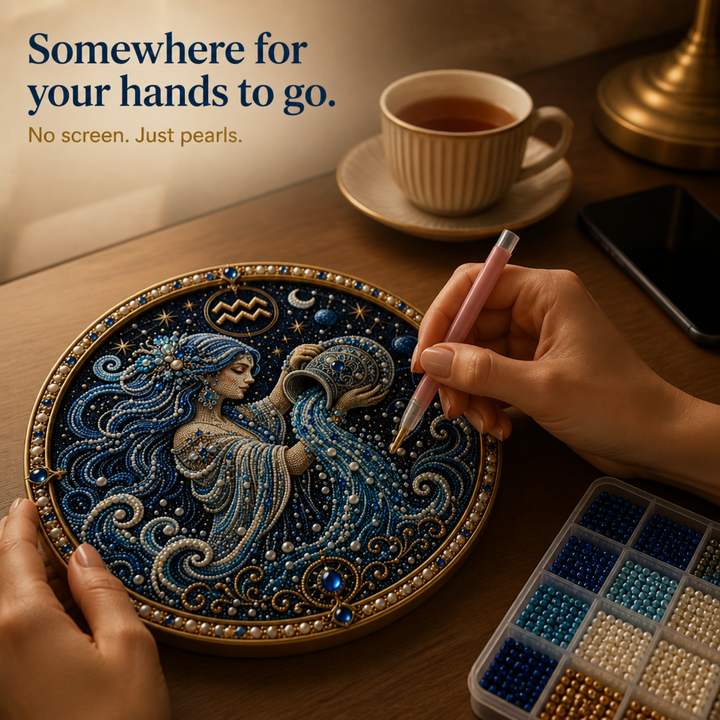 Pearlume – 3D Pearl Zodiac Mosaic Art Kit
