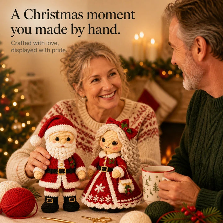 Claus & Co. – Santa And Mrs. Claus Crochet Dolls