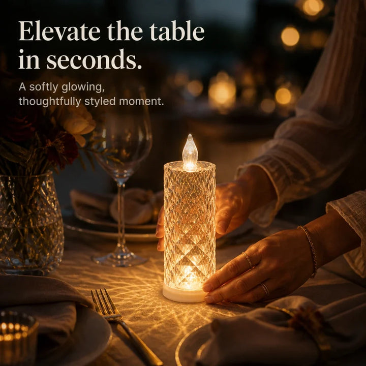 Crystella – Crystal-Look LED Flameless Candle