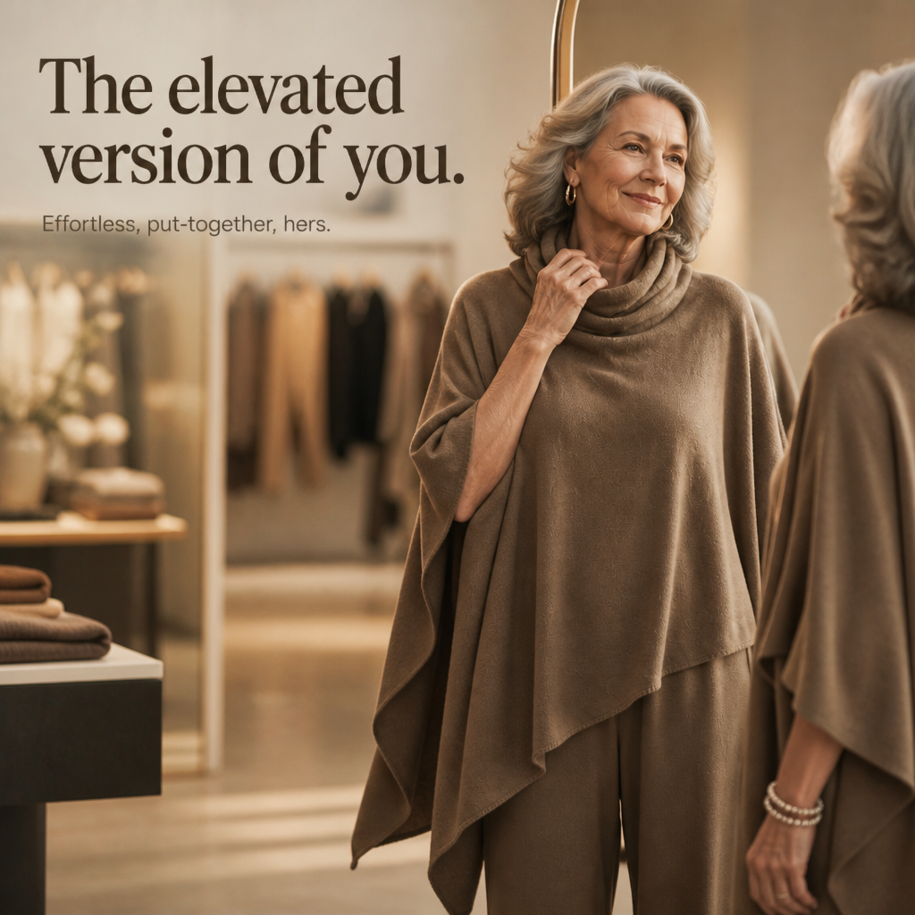 Draveil – Cowl-Neck Cape Top And Wide-Leg Pants Set